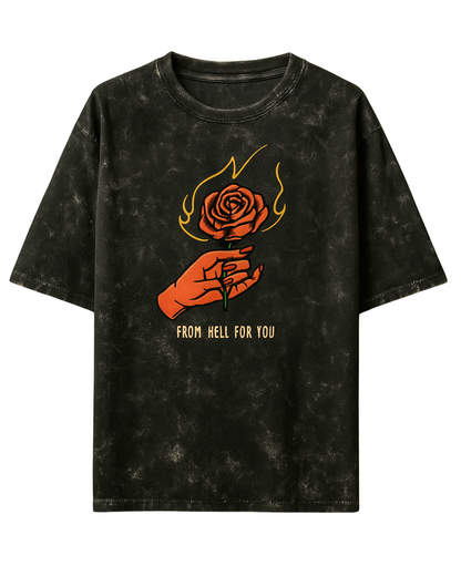 Ashes to Aesthetic | Acid wash Oversized Tee