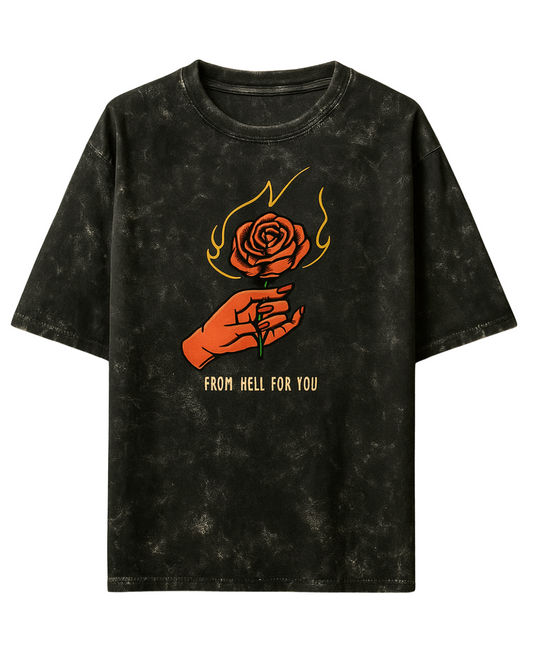 Ashes to Aesthetic | Acid wash Oversized Tee