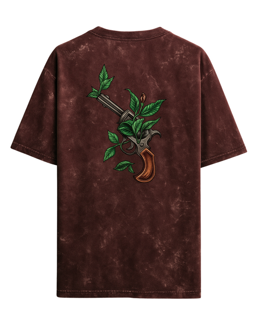 Beauty’s Got a Trigger | Acid Washed Oversized Tee