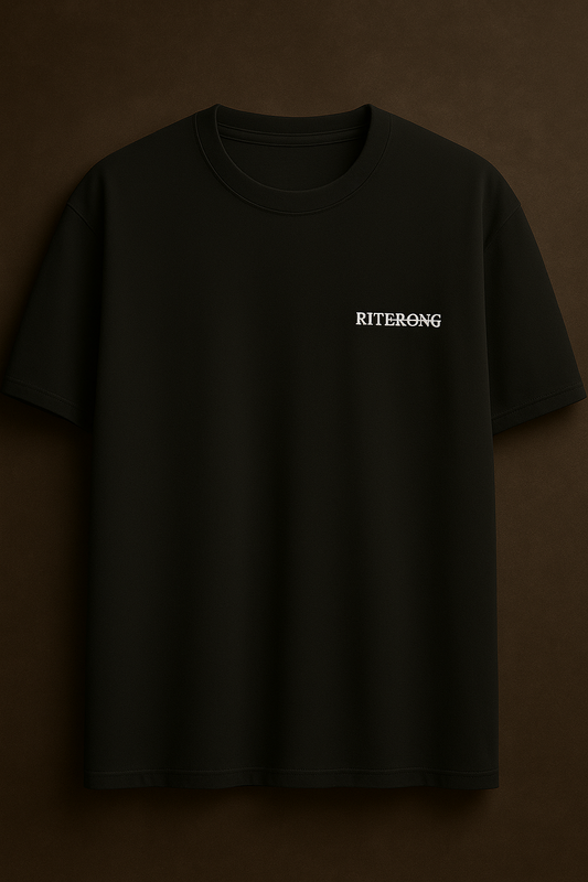 RITERONG Black Edition Oversized Tee
